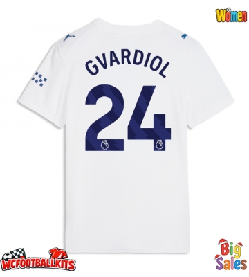 Manchester City Josko Gvardiol #24 Replica Third Stadium Shirt for Women 2026-27 Short Sleeve